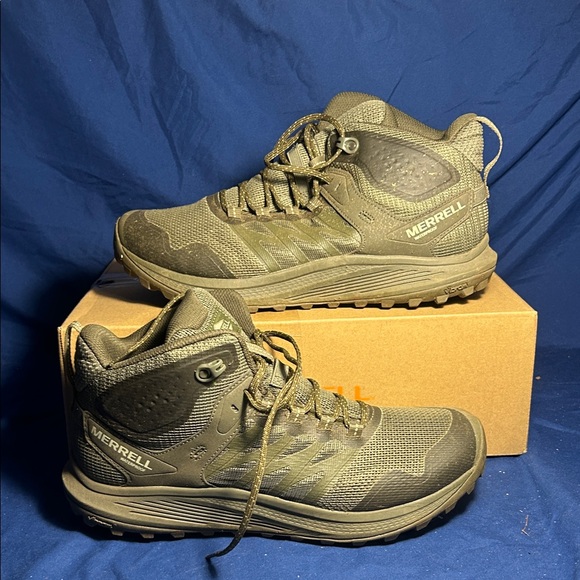 MERRELL- NOVA 3 TACTICAL MID WP, DARK OLIVE, 11.5 men QS - Picture 1 of 5